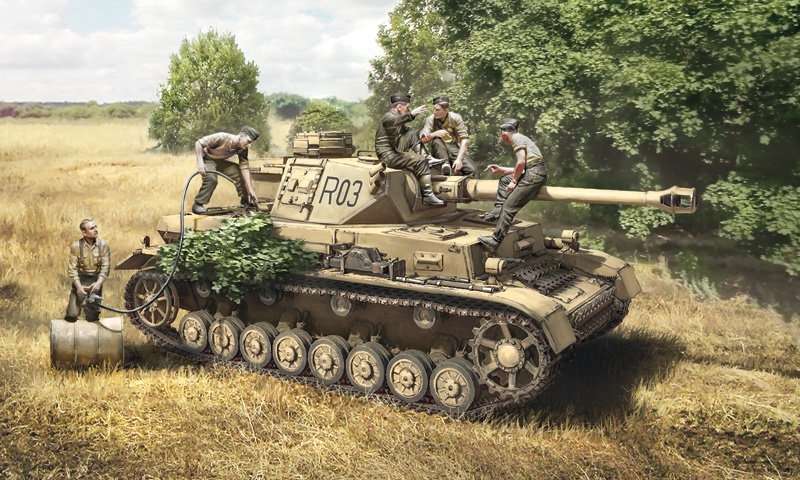 Maquette Italeri I7514 Panzer IV Ausf F1 Echelle 1:72 Chars dassaut 