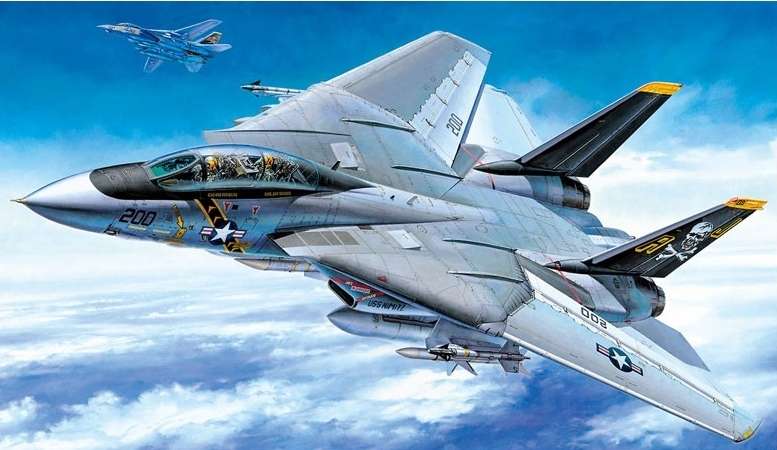 Myśliwiec Grumman F-14A Tomcat model do sklejania w skali 1:48, model Tamiya 61114_image_1-image_Tamiya_61114_2