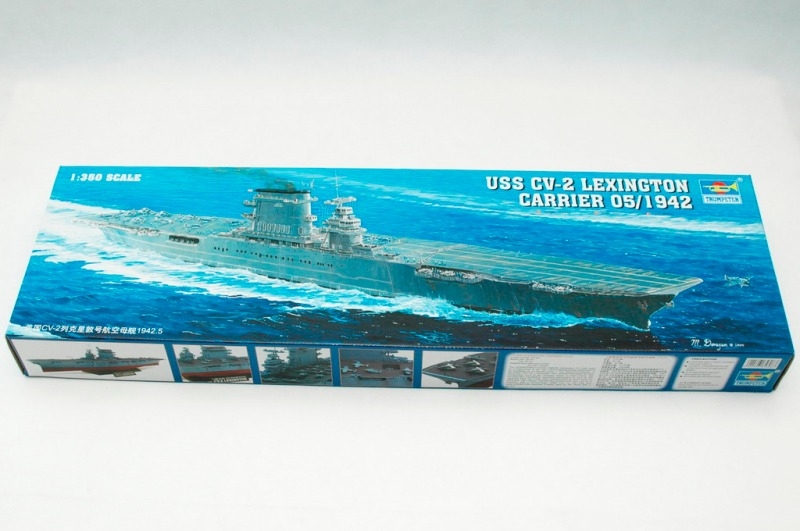 USS Lexington CV-2 model Trumpeter 05608 in 1-350