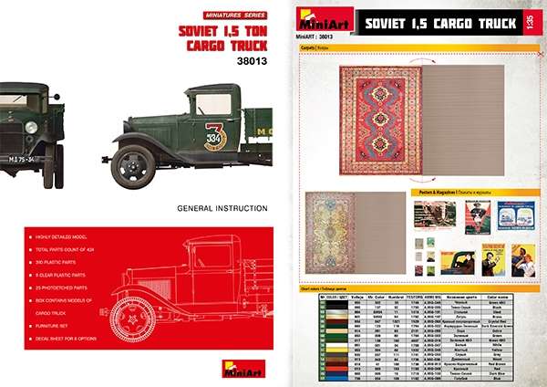 MiniArt 38013 w skali 1:35 - model Soviet 1,5 ton Cargo Truck do sklejania - image ah-image_MiniArt_38013_3