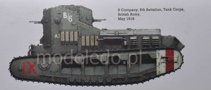 Model Meng TS-021 Mk.A Whippet British Medium Tank WWI plastikowy_model_do _sklejania_image_2-image_Meng_TS-021_3