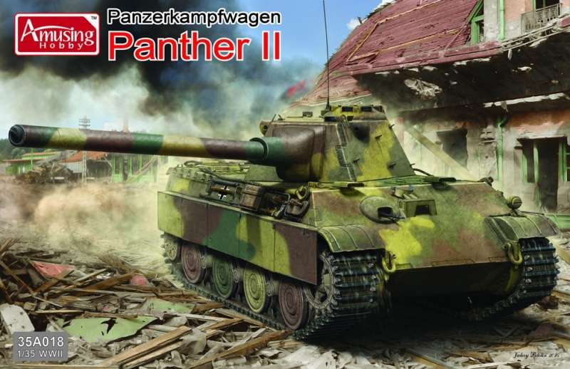 Niemiecki czołg PZ V Panther II , plastikowy model do sklejania Amusing Hobby 35A018 w skali 1:35-image_Amusing Hobby_35A018_1