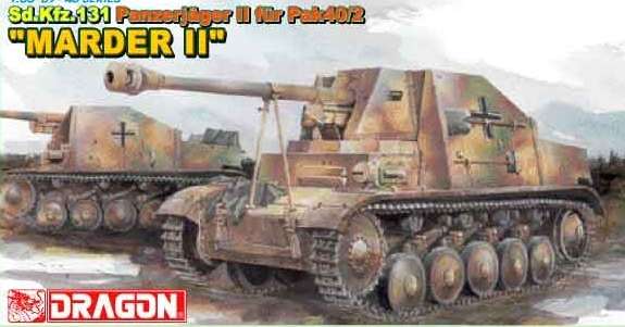 Plastikowy model do sklejania niemieckiego niszczyciela czołgów Sdkfz 131 Panzerjager II 