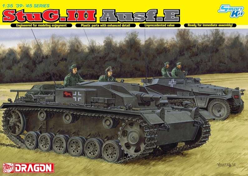 Amerykańskie samobieżne działo pancerne StuG III Ausf.E, plastikowy model do sklejania Dragon 6688 w skali 1:35.-image_Dragon_6688_1