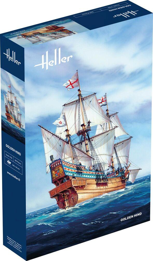 Galeon Golden Hind, plastikowy model do sklejania żaglowca Heller 80829 w skali 1:200.-image_Heller_80829_1