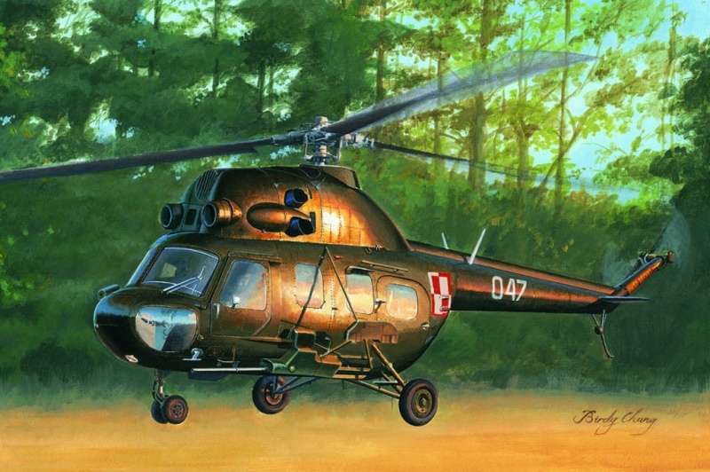 Mi-2US Hoplite gunship variant - polska kalkomania