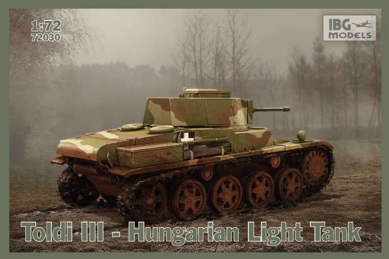 Plastikowy model do sklejania węgierskiego lekkiego czołgu Toldi III w skali 1:72, model IBG 72030.-image_IBG Models_72030_1