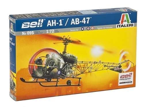 Amerykański śmigłowiec szturmowy AH-1 / AB-47, plastikowy model do sklejania Italeri 095 w skali 1:72-image_Italeri_095_1