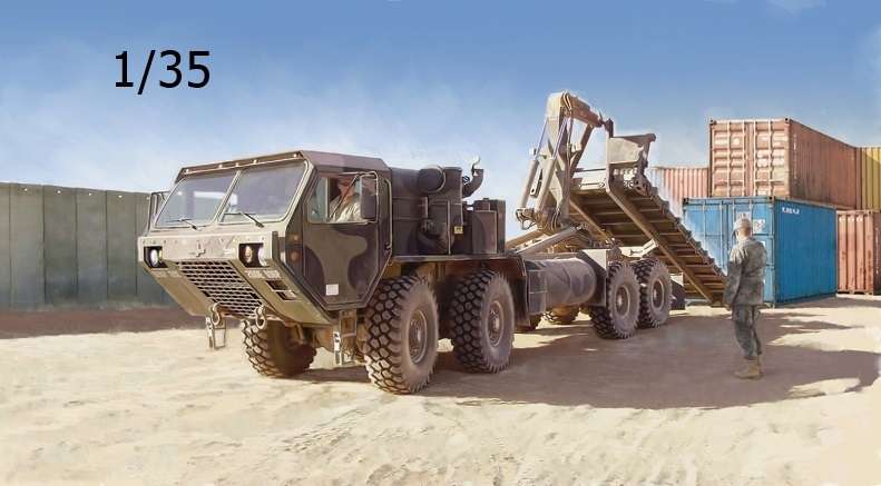 Amerykańska ośmiokołowa ciężarówka wojskowa HEMTT, plastikowy model do sklejania Italeri 6525 w skali 1/35.-image_Italeri_6525_1
