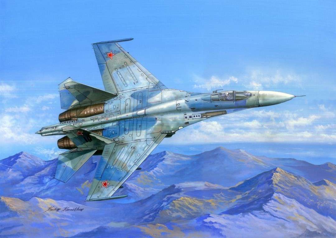 Radziecki samolot myśliwski Su-27 Flanker B, plastikowy model do sklejania Hobby Boss nr 81711 w skali 1:48-image_Hobby Boss_81711_1