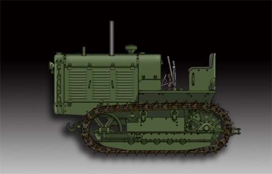 Radziecki gąsienicowy ciągnik artyleryjski ChTZ S-65 , plastikowy model do sklejania Trumpeter 07112 w skali 1:72-image_Trumpeter_07112_1