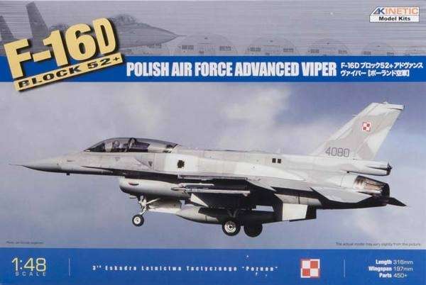 Model fighter F-16D Hawk Block 52+ (HAF / Poland AF) - 48010 model_do_sklejania_kinetic_48010_image_1-image_Kinetic_48010_1