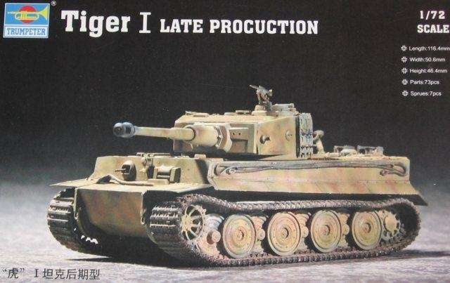 Model niemieckiego czołgu ciężkiego Tygrys I w skali 1:72 do sklejania.-image_Trumpeter_07244_1