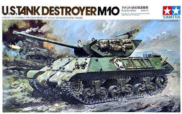 Amerykański niszczyciel czołgów M10 Wolverine, plastikowy model do sklejania Tamiya 89554 w skali 1:35.-image_Tamiya_89554_1