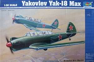 Samolot do sklejania Yak 18 max w skali 1-32, model Trumpetera 02213.-image_Trumpeter_02213_1