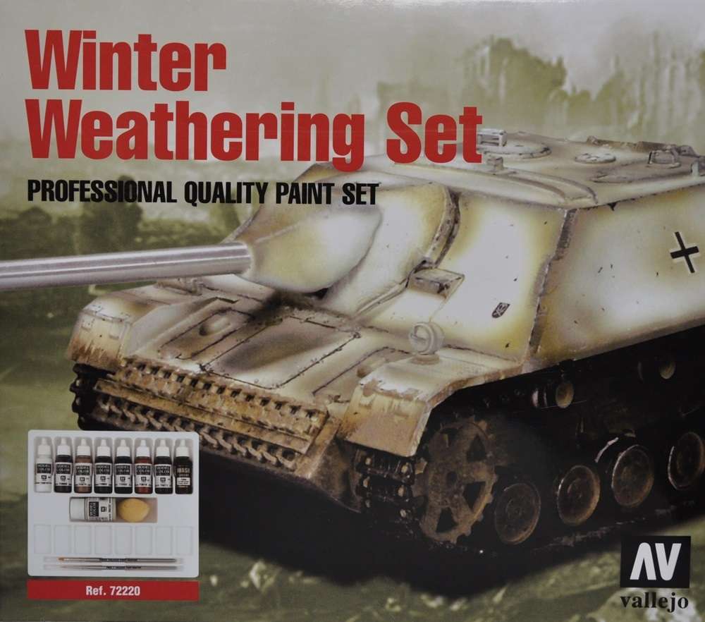 Professional Quality Paint Set - Winter Weathering, zestaw 7 modelarskich farb + dodatki Vallejo 70107.-image_Vallejo_72220_1