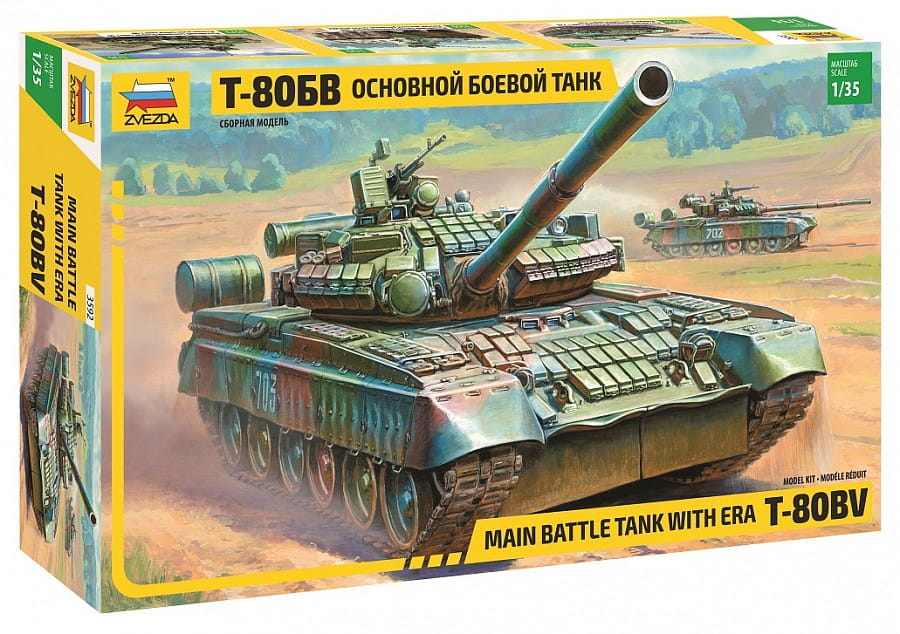 Rosyjski czołg T-80BW, plastikowy model do sklejania Zvezda 3592 w skali 1:35.-image_Zvezda_3592_1