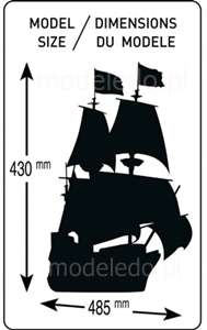 Model żaglowca Mayflower do sklejania w skali 1-150 heller_80828_image_4-image_Heller_80828_4