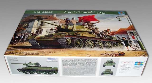 Trumpeter 00903 w skali 1:16 - model Soviet Tank T34/76 model 1943 - image m-image_Trumpeter_00903_3