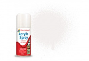 Arcylic Spray 022 White Gloss 150ml Humbrol AD6022