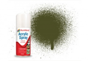 Arcylic Spray 155 Olive Drab Matt 150ml Humbrol AD6155