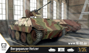 16.02 VK35004 Bergepanzer Hetzer mit 3cm Flak Bordkanone MK-103 1/35  