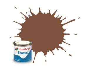 Brown Matt - enamel paint 14ml Humbrol 186