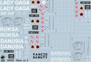 35D25 Polska kalkomania - Polskie DANY w Afganistanie - skala 1/35