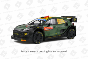Gotowy model Ford Puma Rally 1 Black 7 Bertelli/Scattolin Rally New Zealand 2022 1/18 - Solido 1809505 
