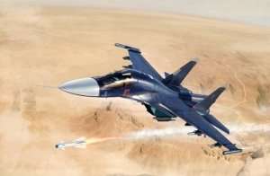 Su-34 Fullback Fighter - Bomber in scale 1-72 