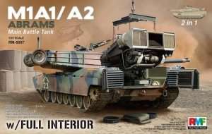Tank model Abrams M1A1 - M1A2 with full interior 