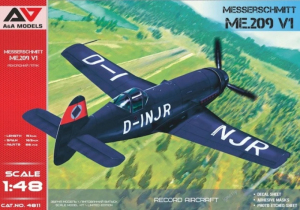 Messerschmitt Me.209 V1 model A&A Models 4811 in 1-48