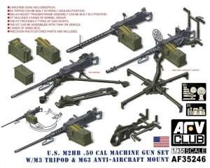 US M2HB .50cal Machine Gun set - in scale 1-35