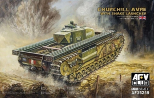 Churchill AVRE with Snake Launcher model AFV 35259 in 1-35