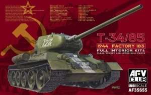 T-34/85 1944 Factory 183 Full Interior in scale 1-35