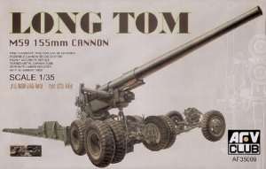 Long Tom M59 155mm Cannon in scale 1-35