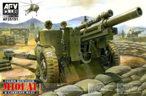 M101A1 105mm Howitzer on Carriage M2A2 model AFV AF35191 in 1-35
