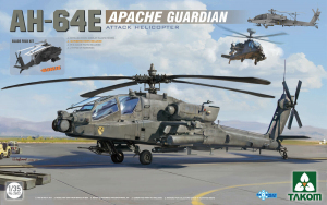 AH-64E Apache Guardian Attack Helicopter Takom 2602 model 1-35
