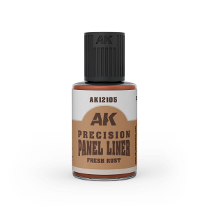 AK Interactive 12105 Fresh Rust Precision Panel Liner 30ml