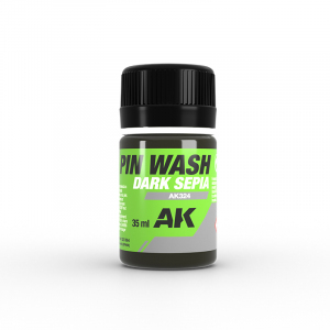 AK Interactive 324 Dark Sepia Pin Wash 35ml