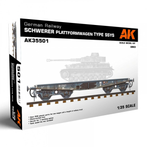 AK Interactive 35501 German Railway Schwerer Plattformwagen Type SSys