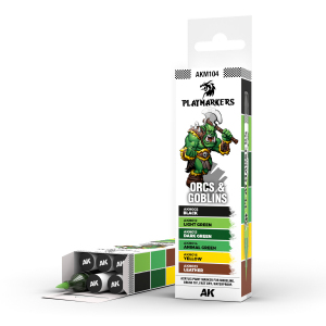 AK Interactive AKM104 Orcs & Goblins Playmarkers Set 