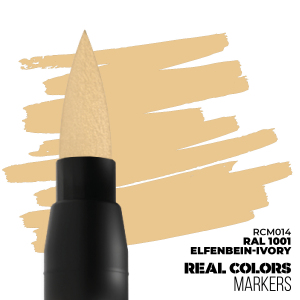 AK Interactive RCM014 Elfenbein-Ivory RAL 1001 Marker Real Color