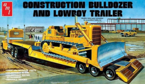 AMT 1218 Lowboy Trailer & Bulldozer Combo 1/25