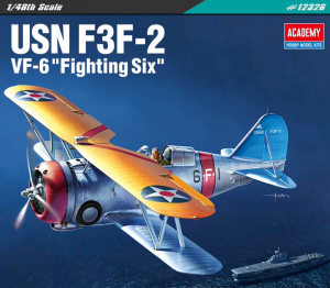 Academy 12326 USN Grumman F3F-2 VF-6 Fighting Six 1/48