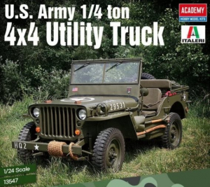 Academy 13547 Jeep Willys US Army 1/4 ton 4x4 Utility Truck model 1-24 