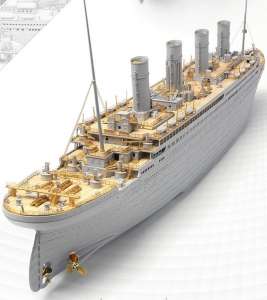 R.M.S. Titanic Premium Edition with LED Units model in 1-400