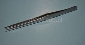 Adammed PASSP Pęseta stalowa długa wewnątrz płaska  