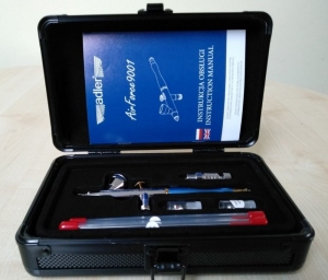 Ader AD-9001 Aerograf dwufunkcyjny AirForce 9001 dysze 0.2, 0.3, 0.5