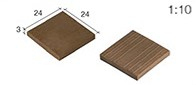 Aedes Ars 2103 Dachowka czarna 1:10 25 szt.